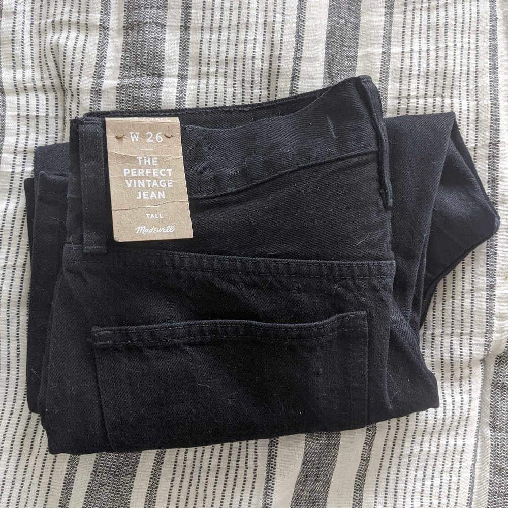 Madewell Tall Perfect Vintage Jean in Stone Black